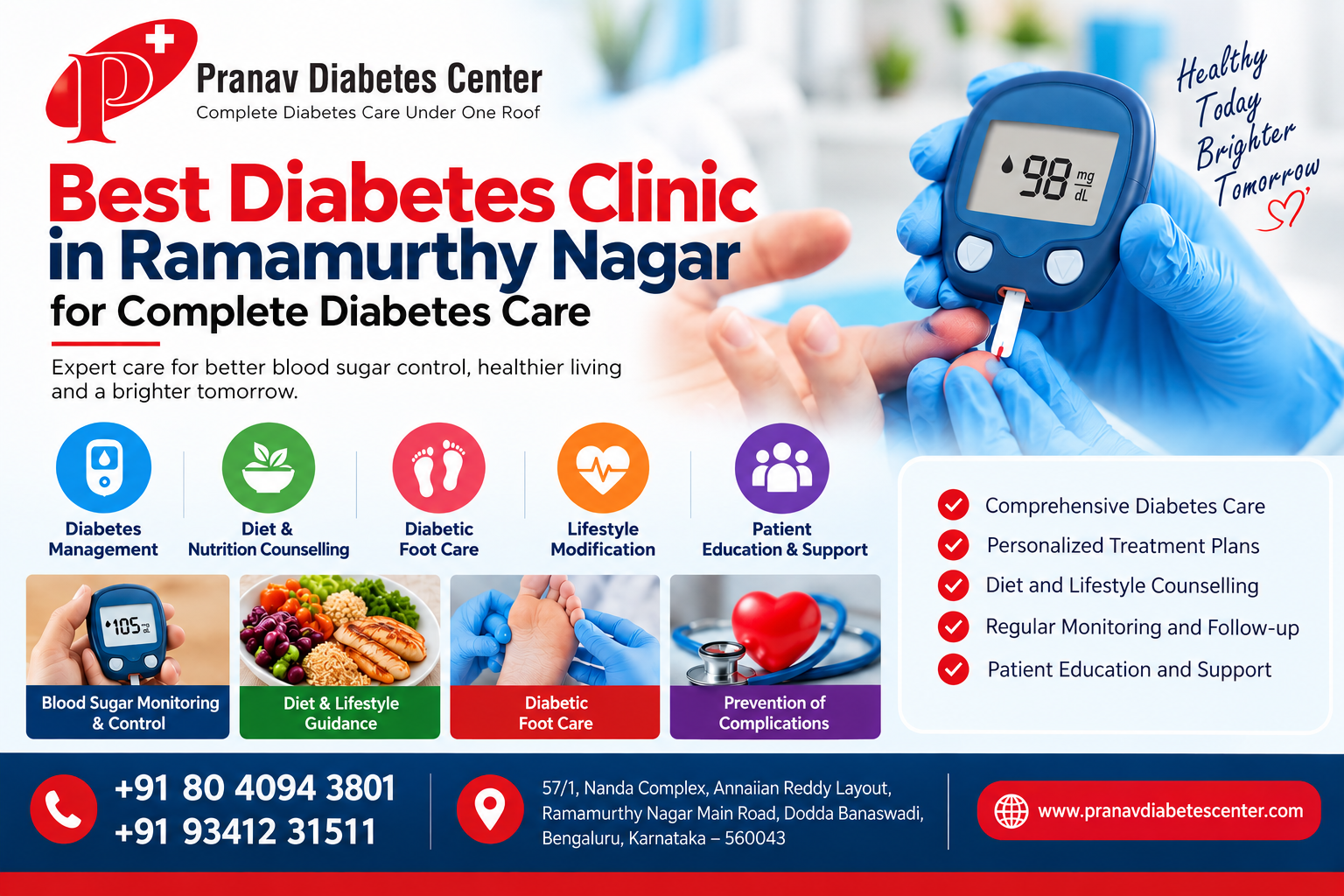 Best Diabetes Clinic in Ramamurthy Nagar for Complete Diabetes Care