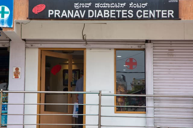 Pranav Diabetes Center signage and entrance