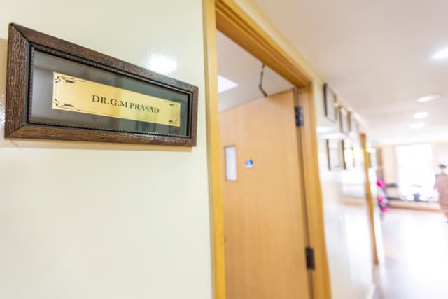 Cabin door at Pranav Diabetes Center