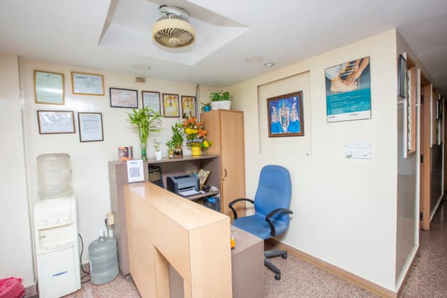 Reception desk at Pranav Diabetes Center