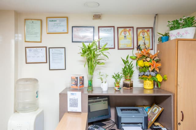Reception area at Pranav Diabetes Center